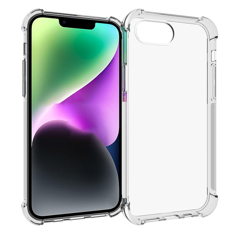 Clear Case for iPhone SE (2024) Shell Anti-Drop Flexible TPU Cover with Big Rear Lens Hole Clear Case for iPhone SE (2024) Shell Anti-Drop Flexible TPU Cover with Big Rear Lens Hole